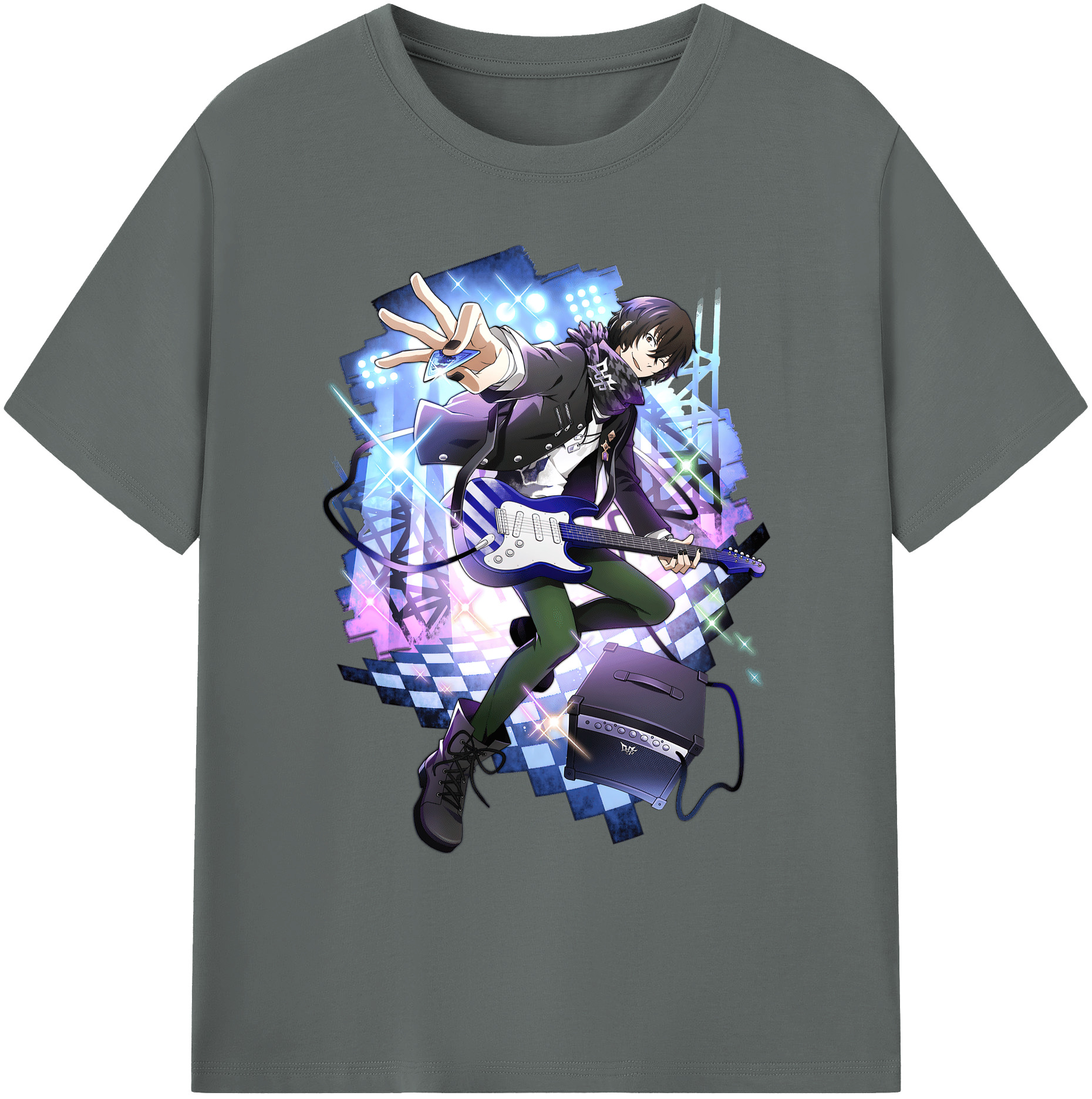 （画像用） 文豪ストレイドッグス Bungo Stray Dogs 綿100％ メンズ半袖Tシャツ｜肌触りやわらか＆通気性